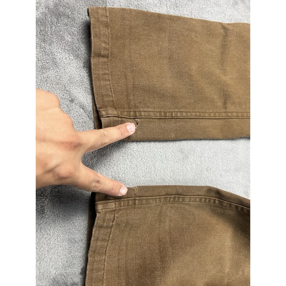 Taylor Stitch Jeans Men's‎ 30x35 Brown Button Fly Hemp Blend - Picture 10 of 10